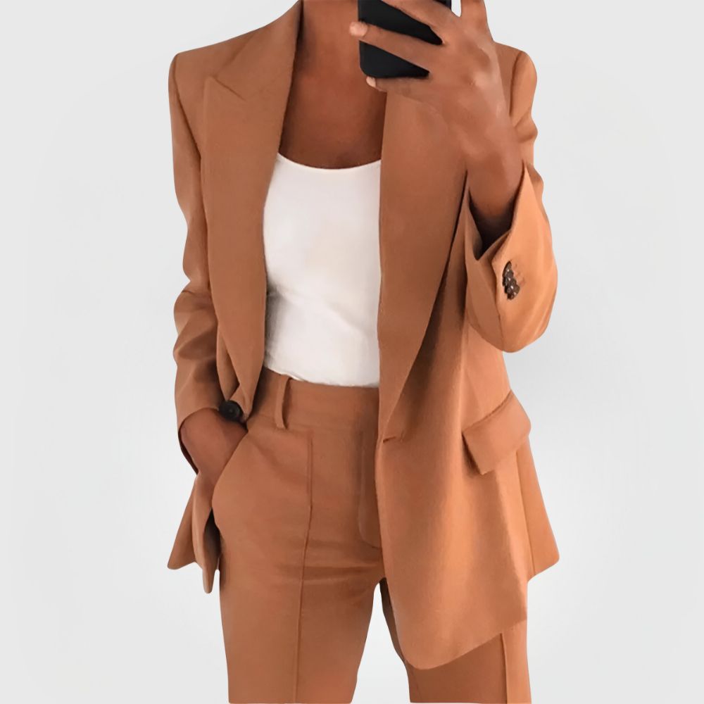 Damen Business Anzug Hose Blazer