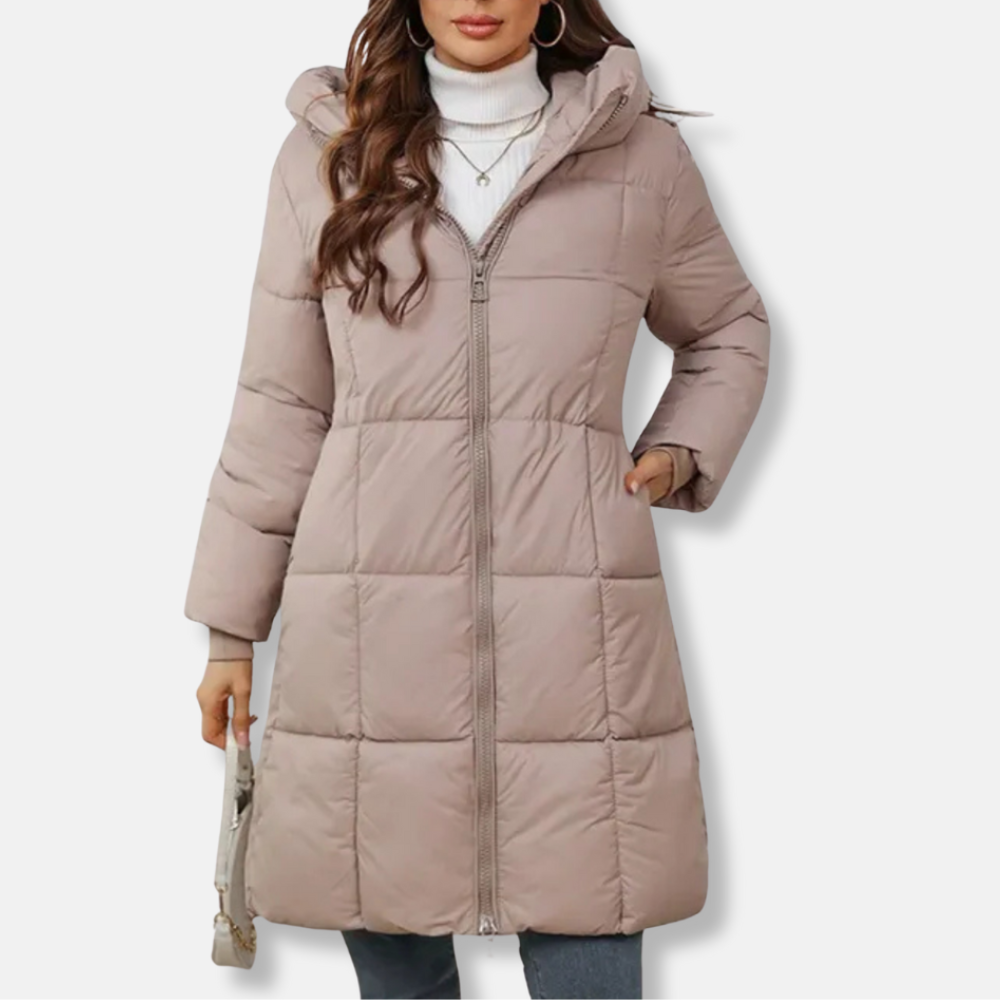 Eveloria Damen Daunenmantel Winterjacke Gefüttert Mit Kapuze