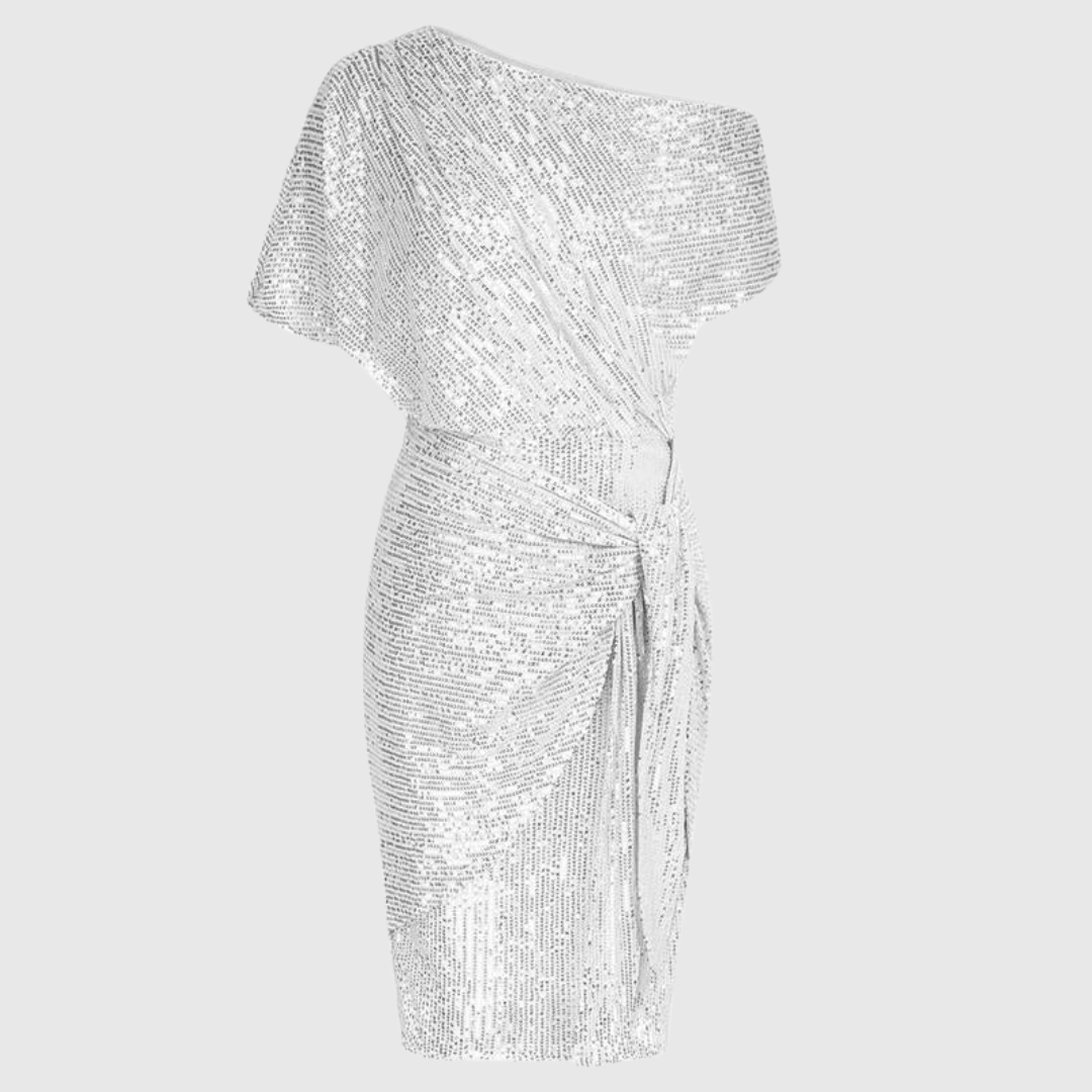 Damen Paillettenkleid Elegantes Bodycon Kleid Glitzer
