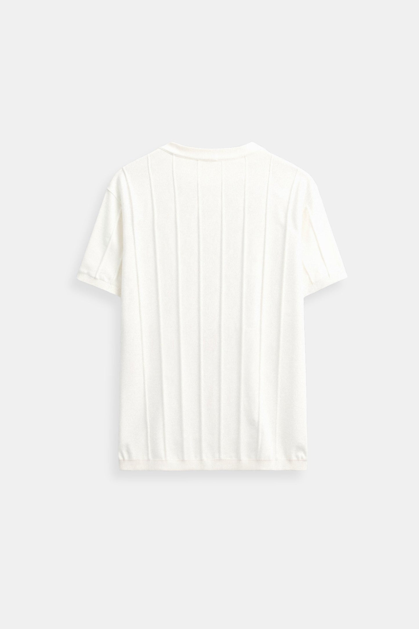 Herren Klassisches Heavy O-Hals Streifen T-Shirt