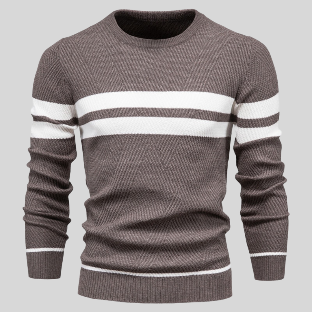 Bruno Herren Baumwollpullover Warm Beige