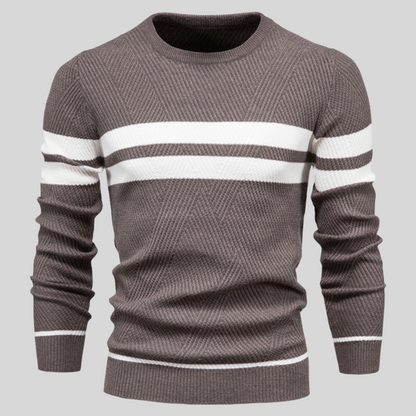 Bruno Herren Baumwollpullover Warm Beige