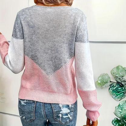 Damen Lässiger Pullover Lockerer Schnitt