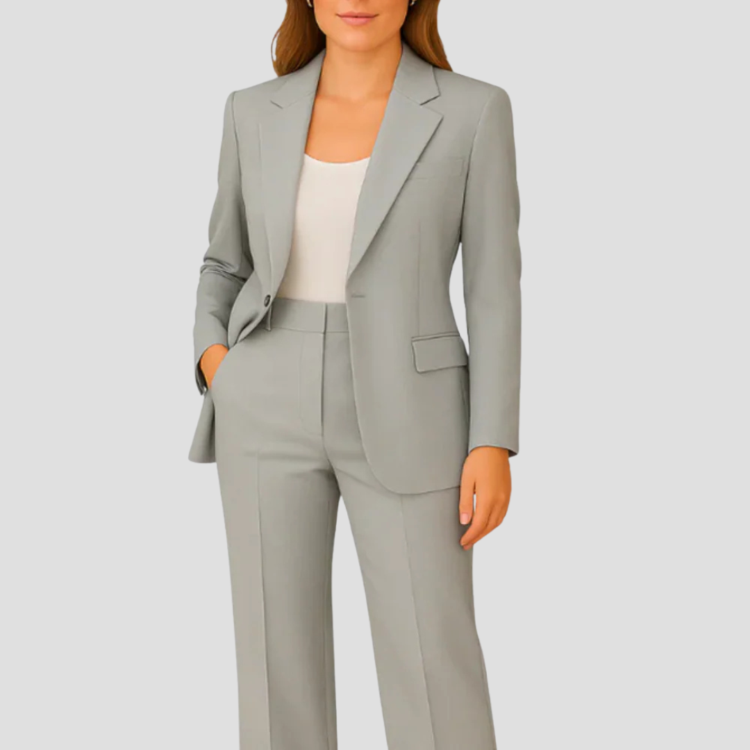 Damen Anzug-Set Langblazer Hose Maßgeschneidert