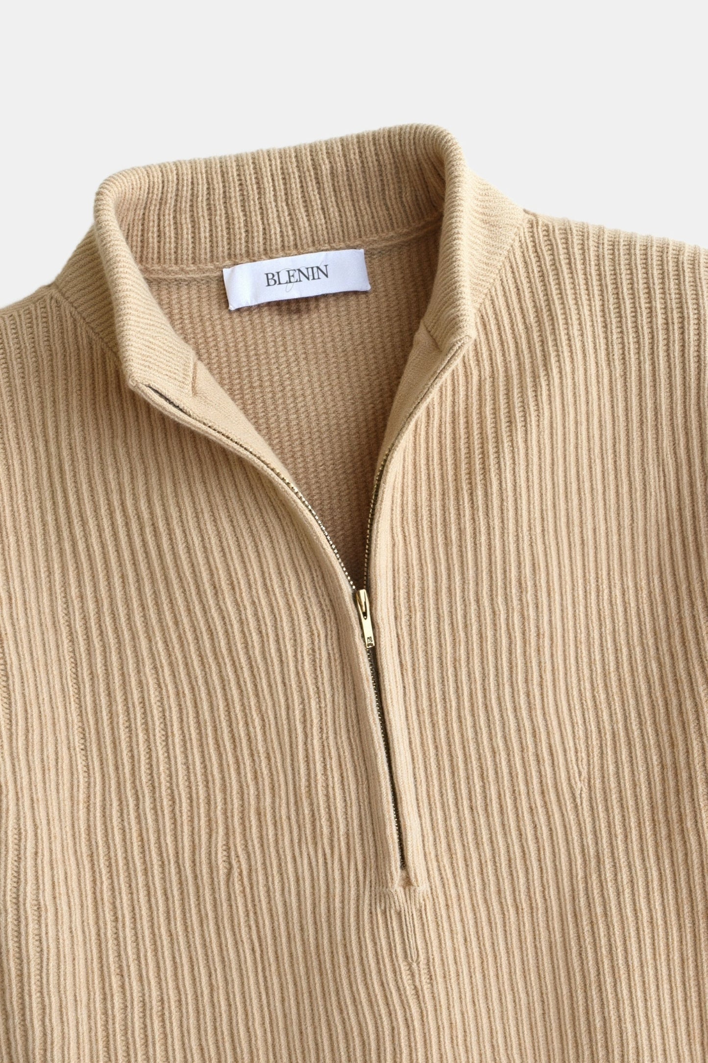 Klassischer Strickpullover Reißverschluss Zeitlos Komfortabel