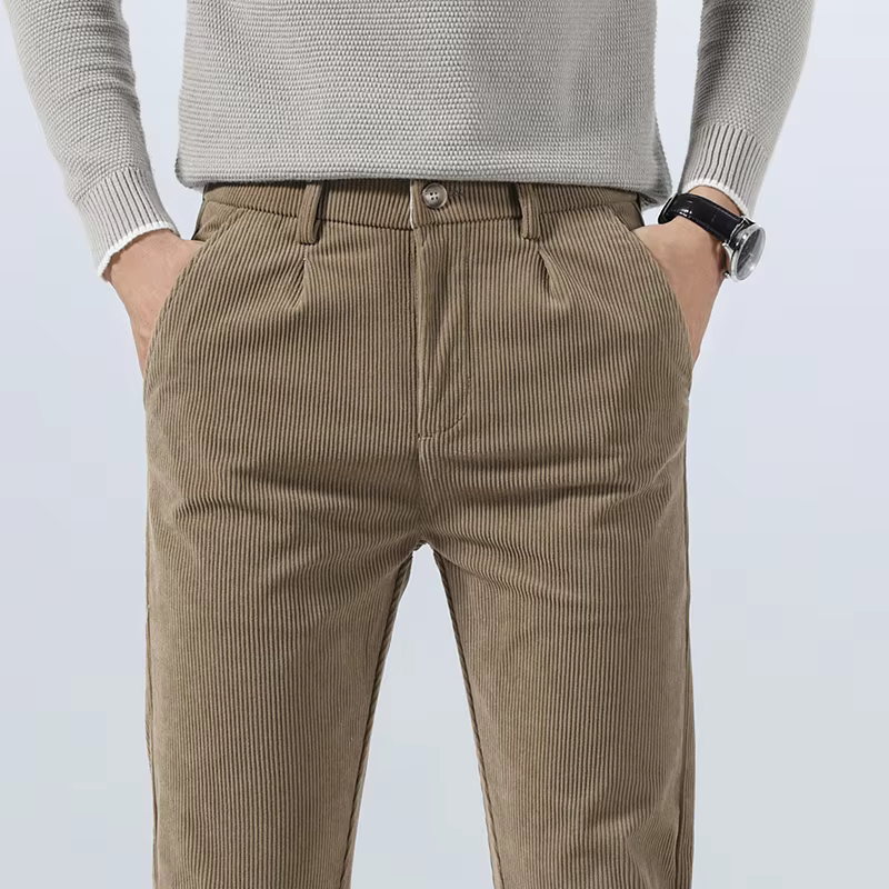 Herren Chino Khaki Moderne Baumwolle