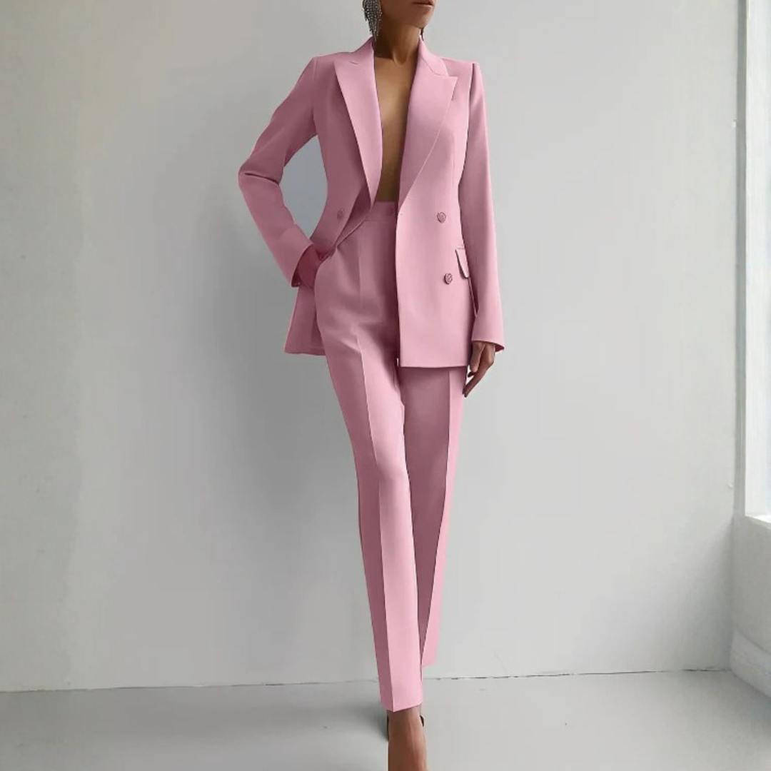 Damen Zweiteiler Blazer Hosen Set