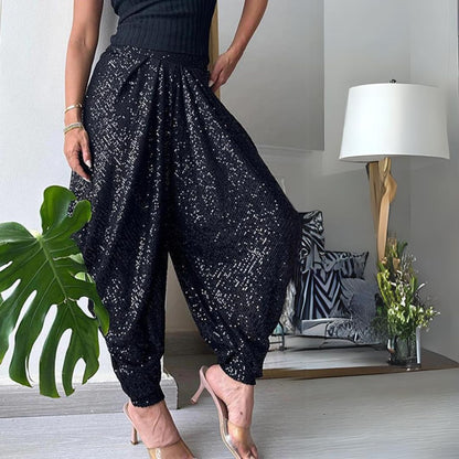 Damen Jogginghose Glitzer
