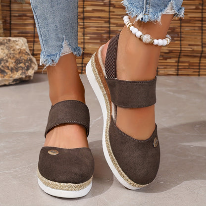 Damen Sandalen Plattform Rutschfest Elastisch
