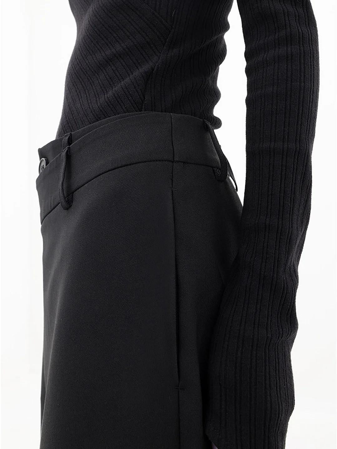 Damen Weite Hose Hohe Taille Bequem Elegant