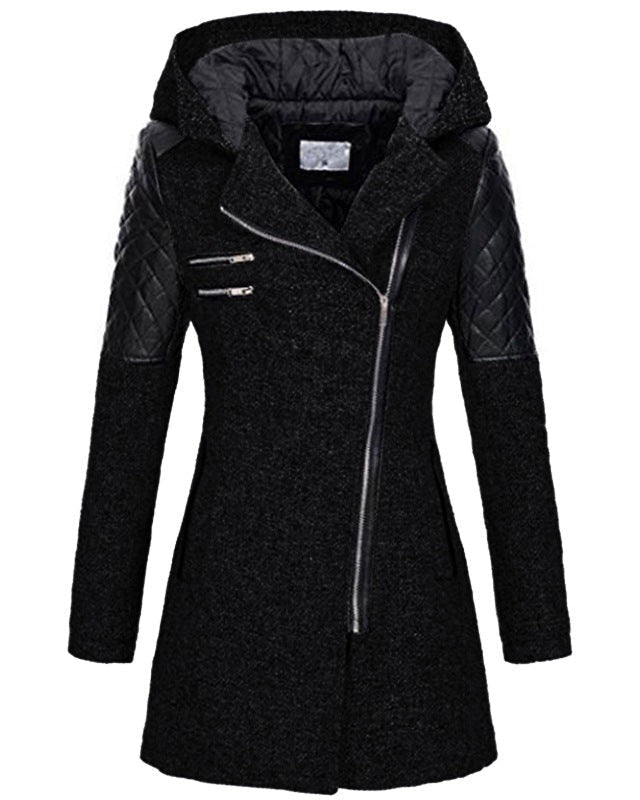 Damen Winterjacke Elegant Wollstoff