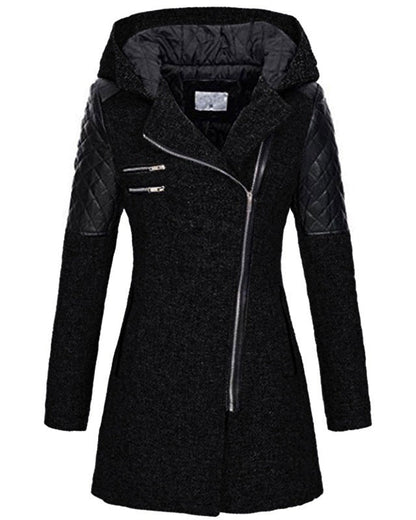 Damen Winterjacke Elegant Wollstoff