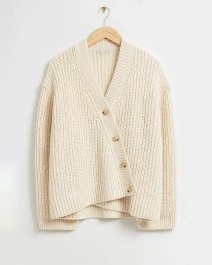 Eveloria Damen Pullover Asymmetrisch Bequem