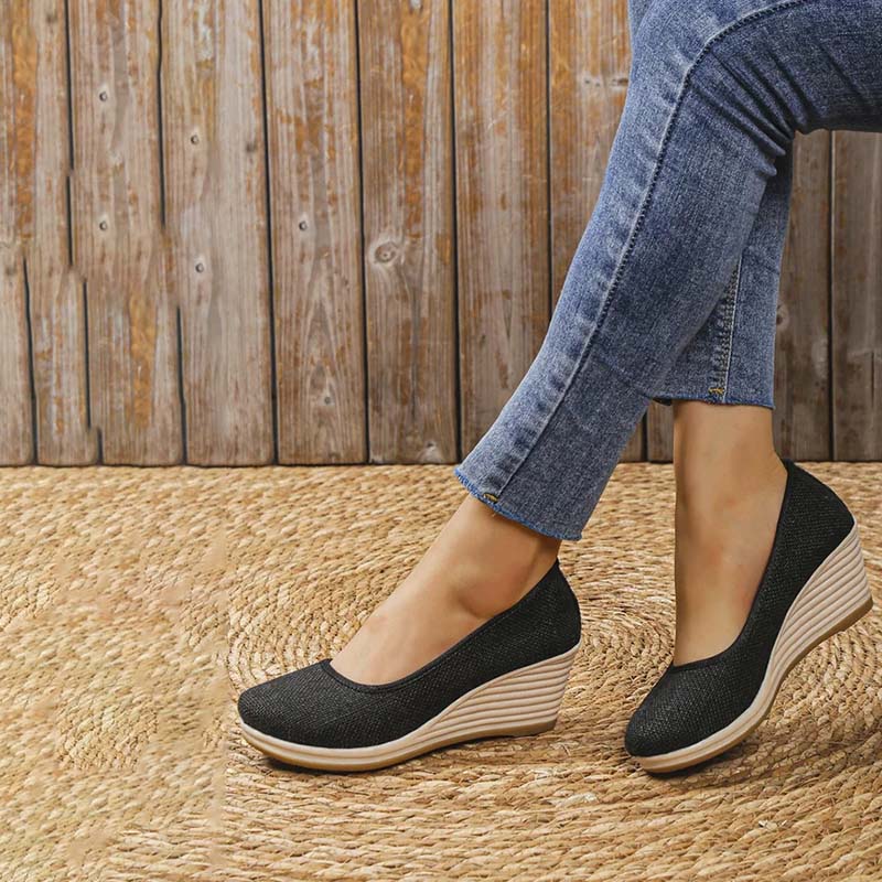 Eveloria Damen Keilschuhe Lässig