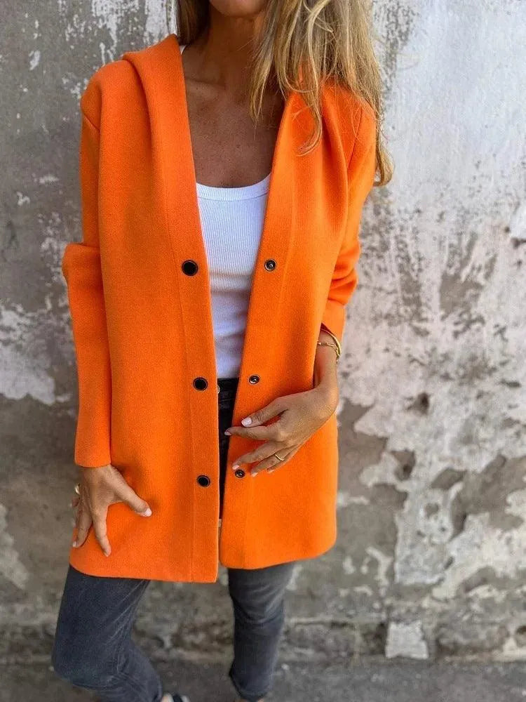 Eveloria Damen Cardigan Mit Kapuze Lässig