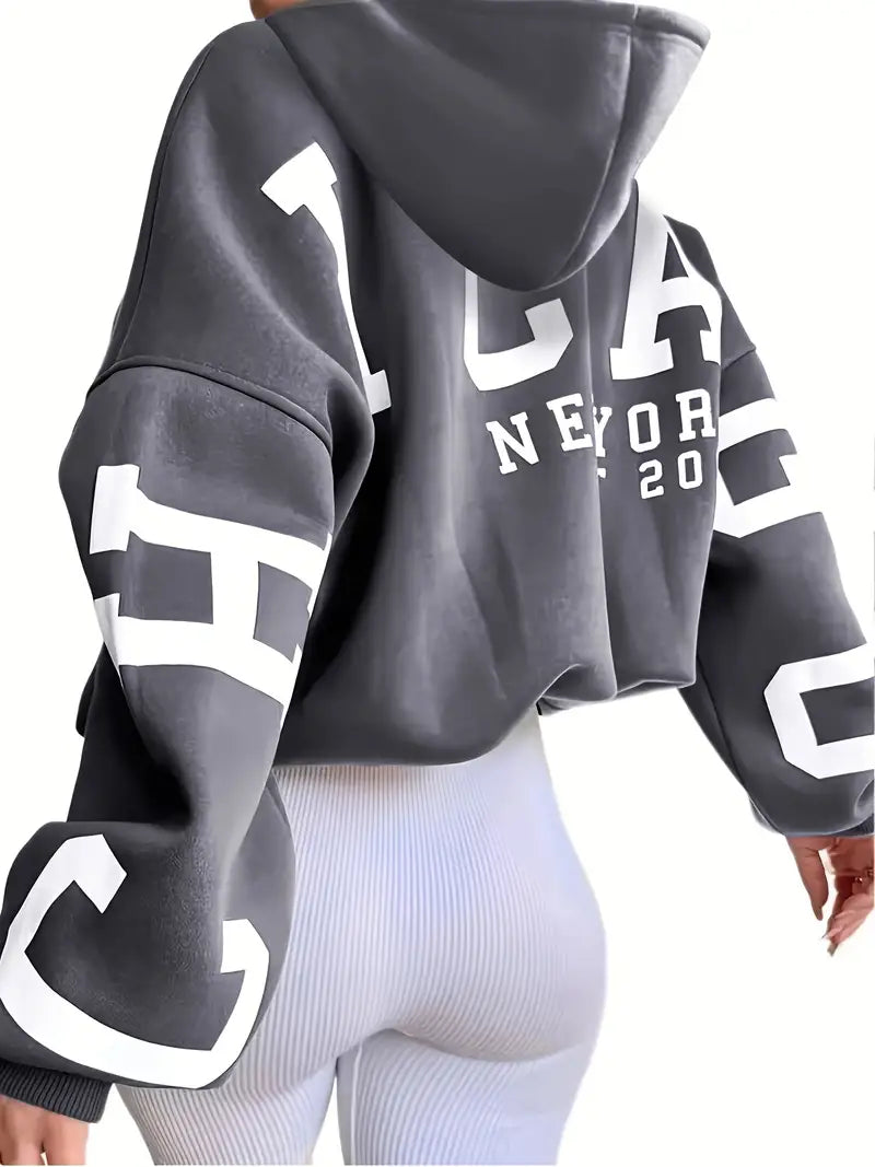 Eveloria Damen Übergroßer Langarm-Hoodie - Eveloria