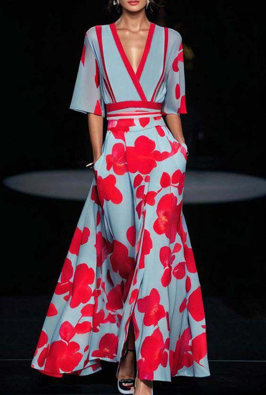 Eveloria Damen Maxikleid Kurzärmelig - Eveloria