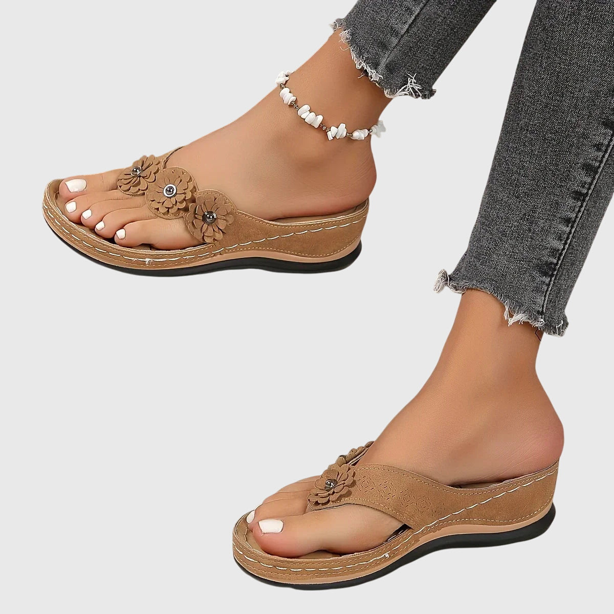 Damen Slip-On Sandalen Lässig Bequem