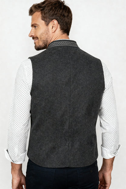 Herren Thermo-Weste Wärmeisolierung Lagenlook