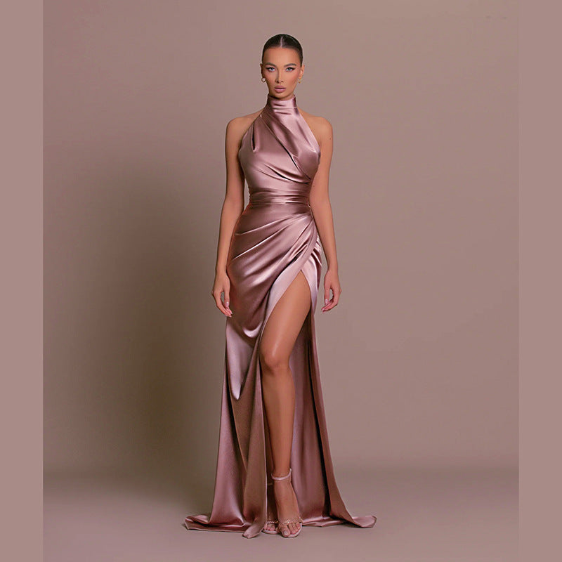 Eveloria Damen Ärmelloses Langkleid Herbstkragen - Eveloria
