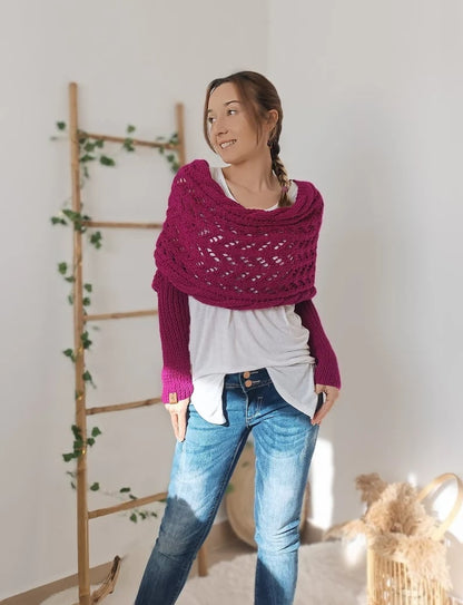 Eveloria Damen Strickschal Bequem