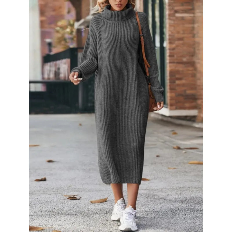 Eveloria Damen Strickkleid Bequem