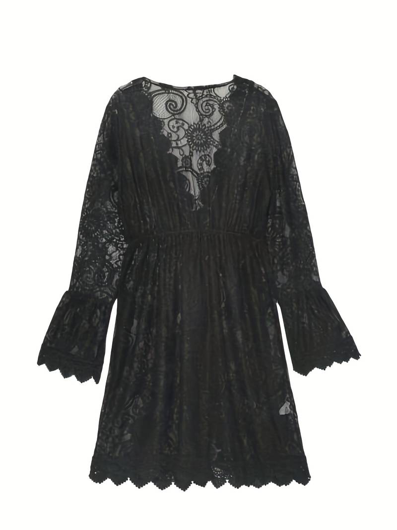 Eveloria Damen Minikleid Spitze