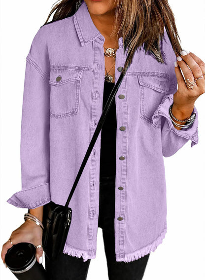 Eveloria Damen Jeansjacke