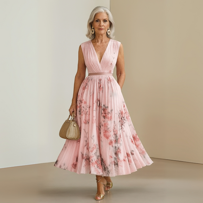 Damen Ärmelloses Maxikleid Fließend Sommerkleid