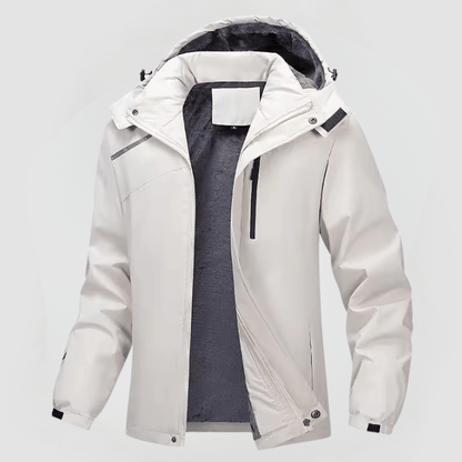 Herren Winterjacke mit Kapuze Reißverschluss