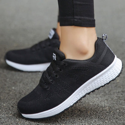 Damen Casual Walking Sneaker Schnürschuhe