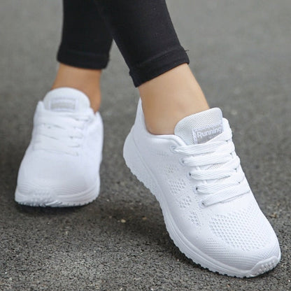 Damen Casual Walking Sneaker Schnürschuhe