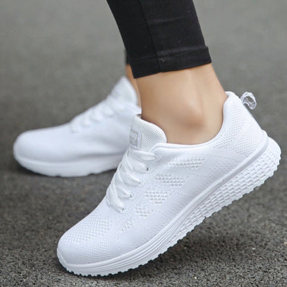 Damen Casual Walking Sneaker Schnürschuhe
