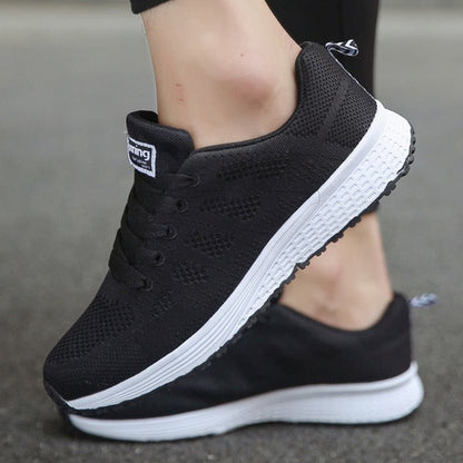 Damen Casual Walking Sneaker Schnürschuhe