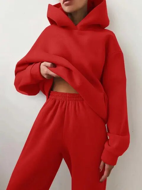 Eveloria Damen Jogginghose Set Baumwolle