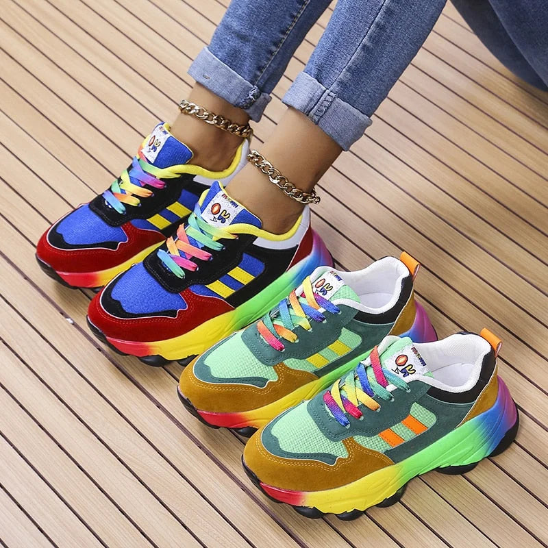 Bunte Damen Orthopädische Laufschuhe