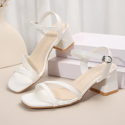 Eveloria Damen Sandalen Chic Schnallenschluss