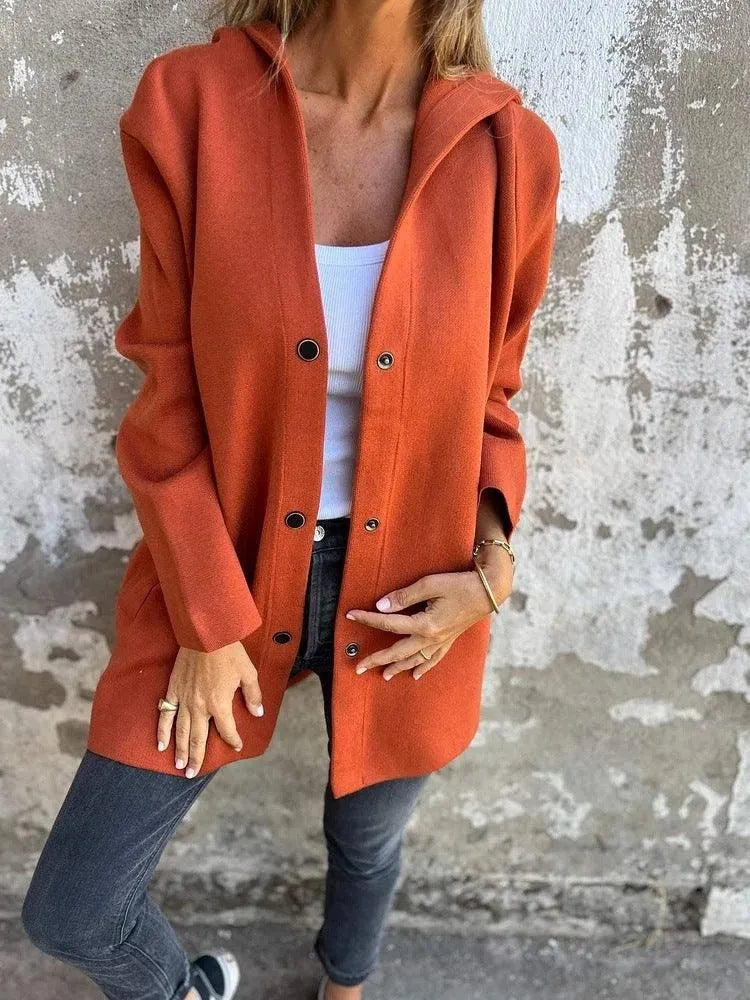 Eveloria Damen Cardigan Mit Kapuze Lässig
