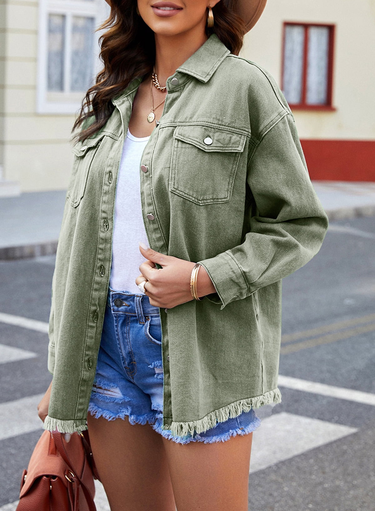 Eveloria Damen Jeansjacke