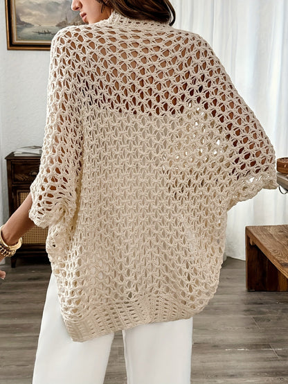 Kirsten Damen Cardigan Offen Drapiert Beige