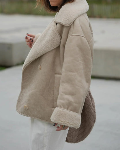 Kiara Damenjacke Kunstleder Fleece