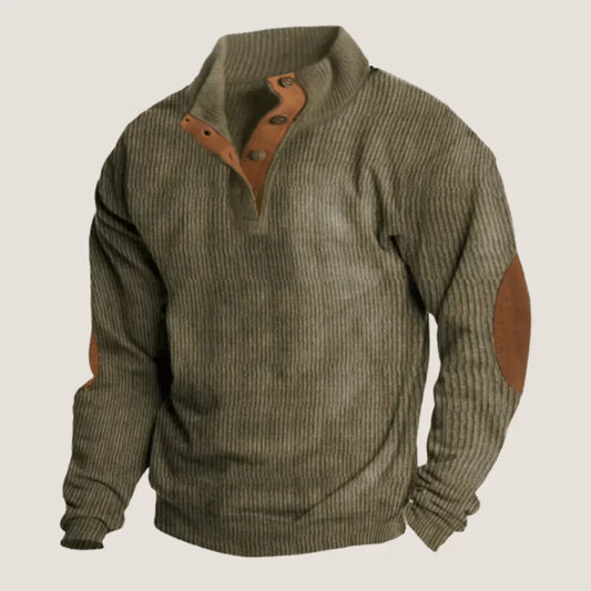 Eveloria Herren Ripp-Pullover Stilvoll - Eveloria
