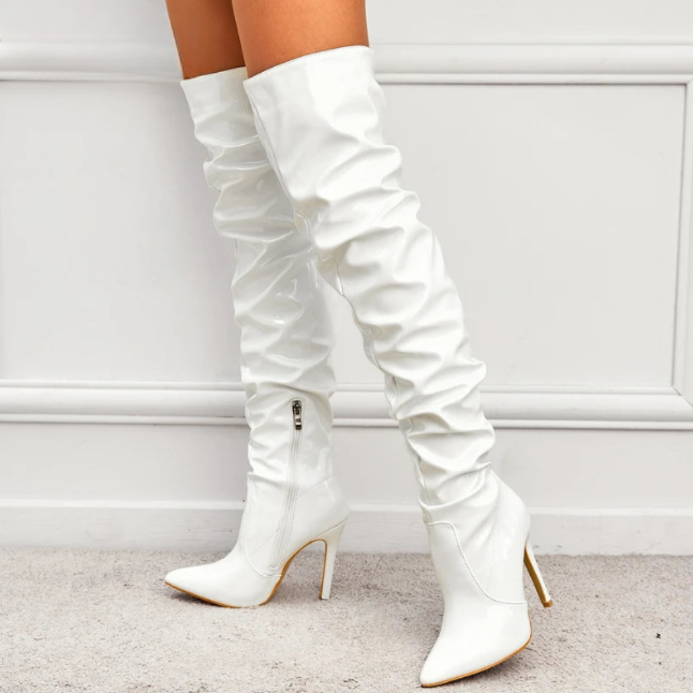 Eveloria Damen Stiefel 8cm Absatz