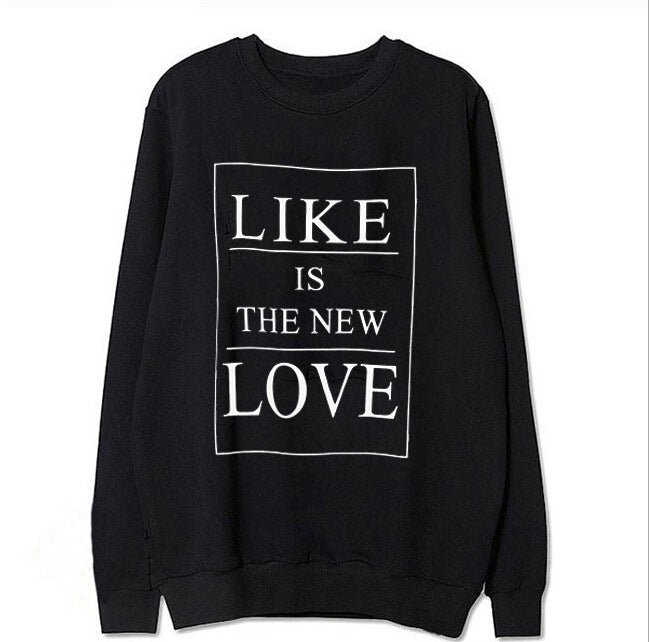 Damen Sweatshirt Lässig Mit Schriftzug Grau Eveloria