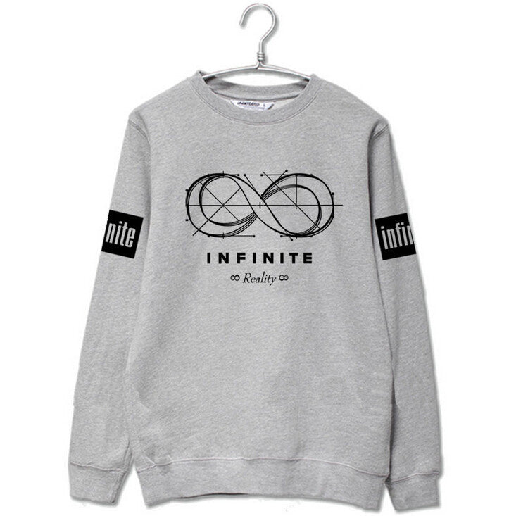 Damen Sweatshirt Endlosschleifen-Design Komfortpassform Grau Eveloria