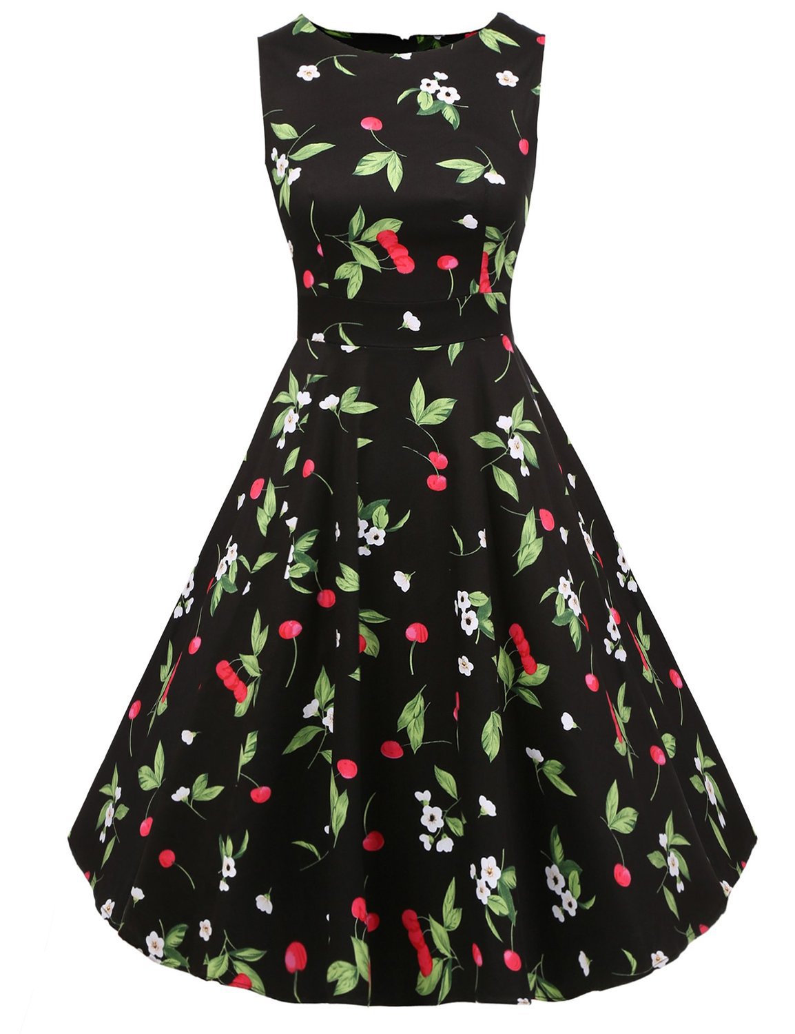 Damen A-Linien Kleid mit Floralmuster Eveloria