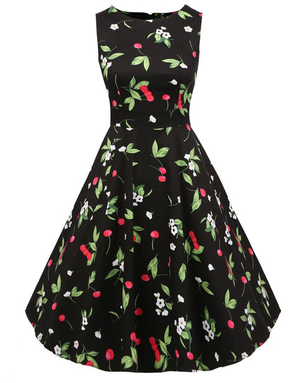 Damen A-Linien Kleid mit Floralmuster Eveloria