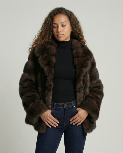 Damen Klassischer Langer Mantel - Eveloria