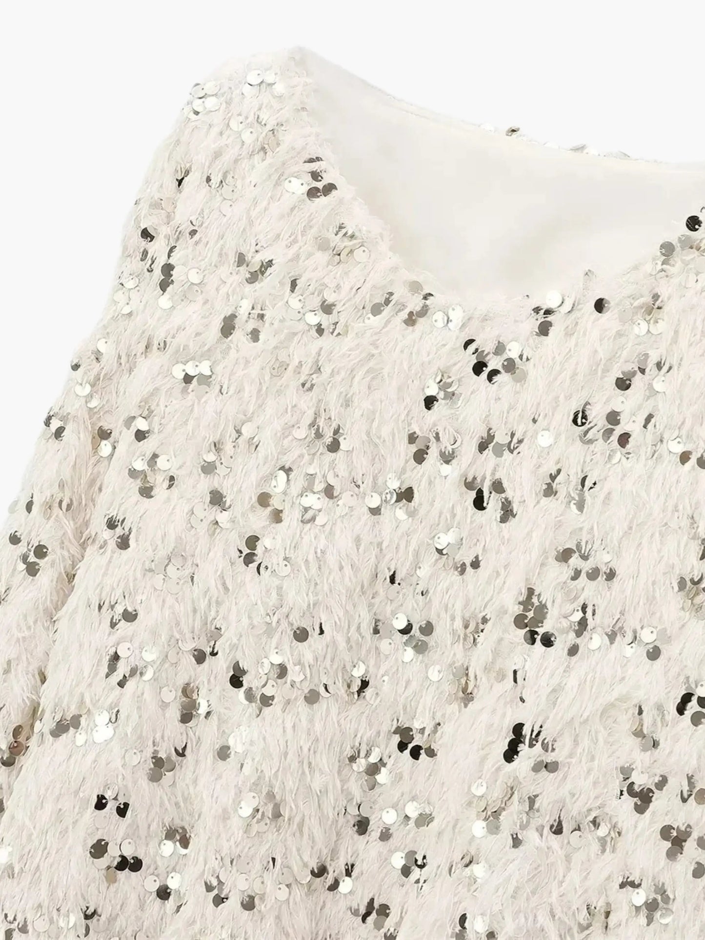 Damen Glitzer-Strickpullover Glamourös