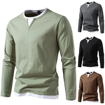 Eveloria Herren Langarm-Pullover Trendig